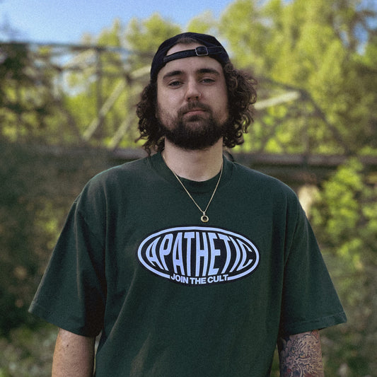 Oval Cult logo in forest green